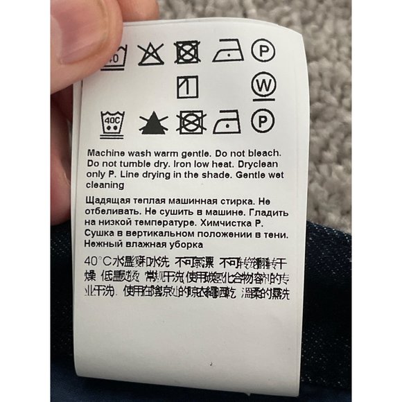 Escada Women's Patterned Straight Leg‎ Jeans Size 8 / 38 NWT $285 Metal Logo - Picture 10 of 12